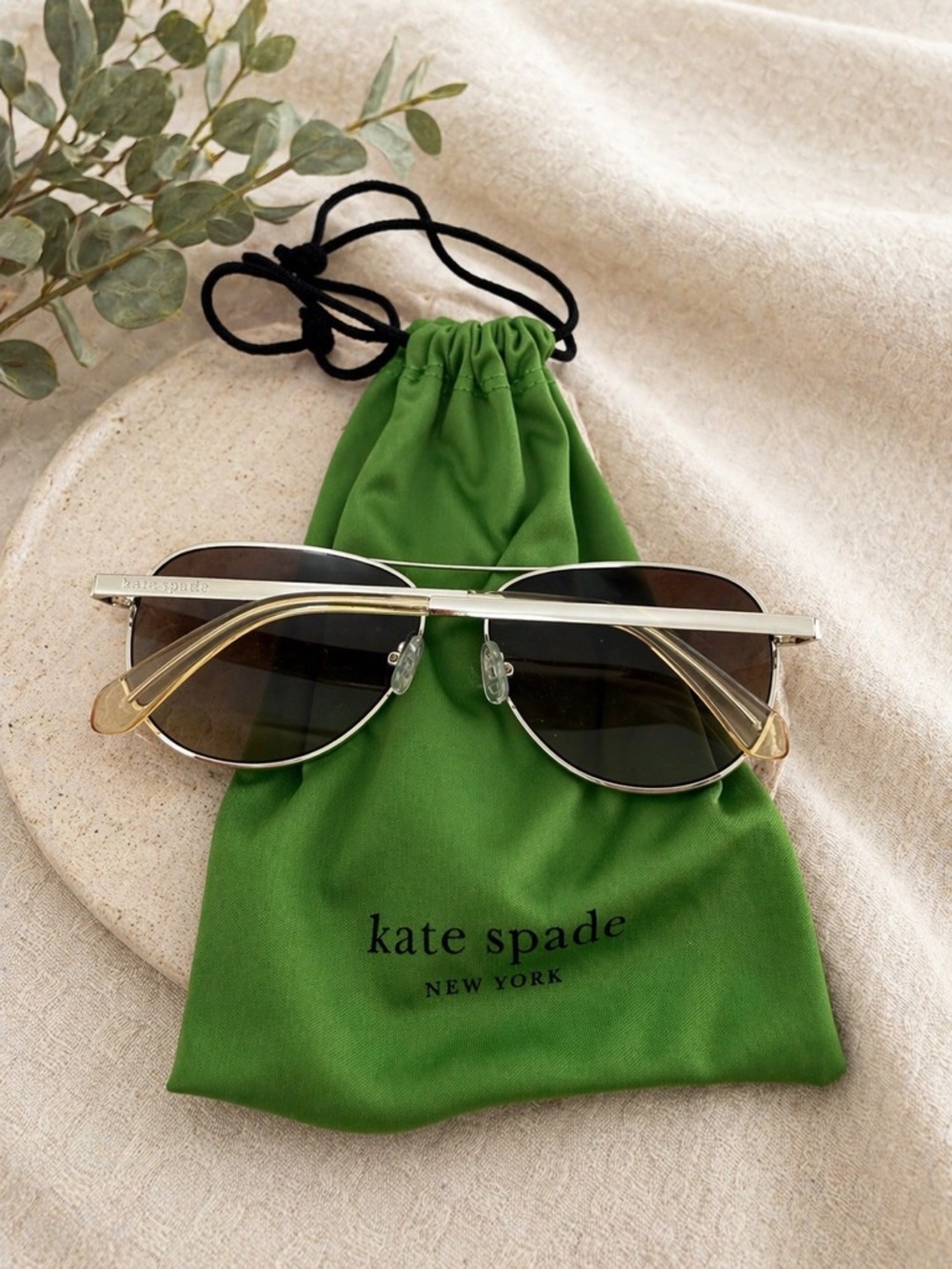 Kate Spade Emmaline Sunglasses with Brown Gradient Lenses - Picture 2 of 4